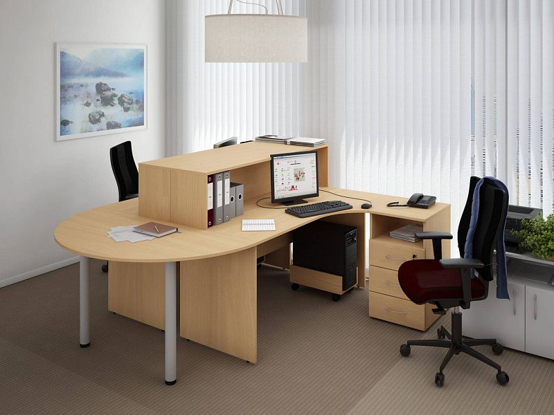 Коллекция Столица подставка под монитор С-660, 450х450х118 мм, дуб сонома