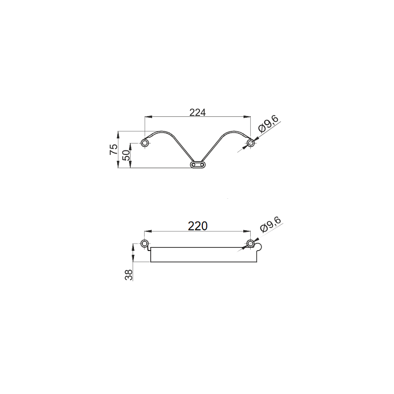 Сушка для посуды 500 PRIMA нерж.сталь, инокс REJS 90064