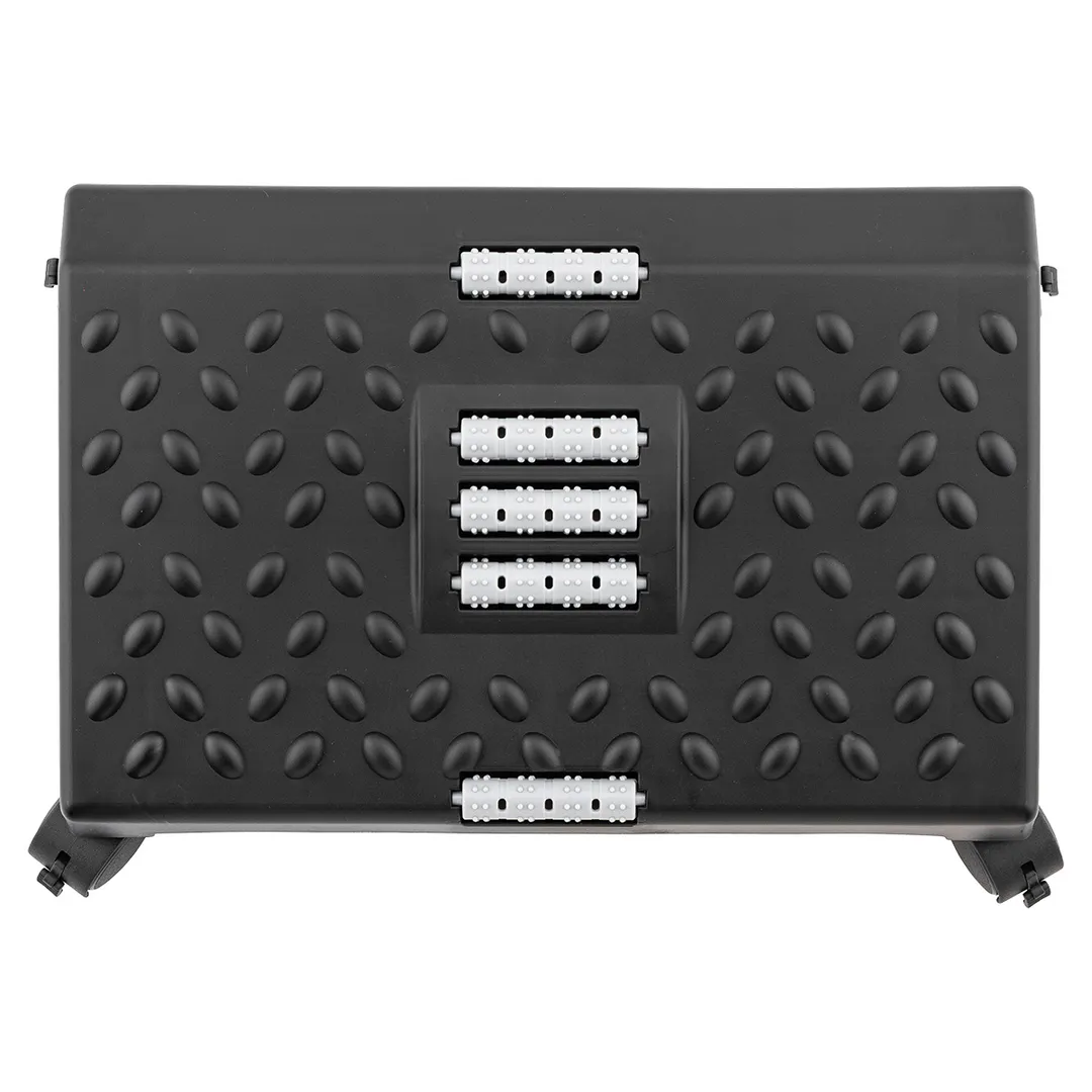 Подставка для ног с массажными роликами на колесиках, 12.5х25х38 см WMC TOOLS WMC-PLM2
