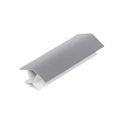 Угол универсальный 135 к цоколю мебельному ПВХ h100 титан новый RU 68508