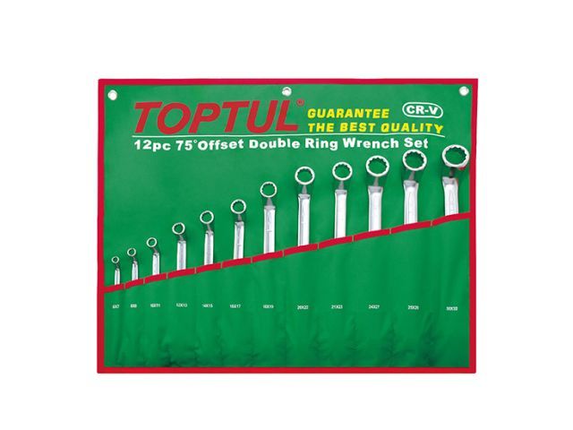 Набор накидных ключей отогнутых 75° 6-32 мм 12 пр. Toptul GAAA1204