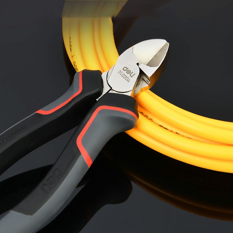 Бокорезы "Deli" 160 мм, усиленные, черный