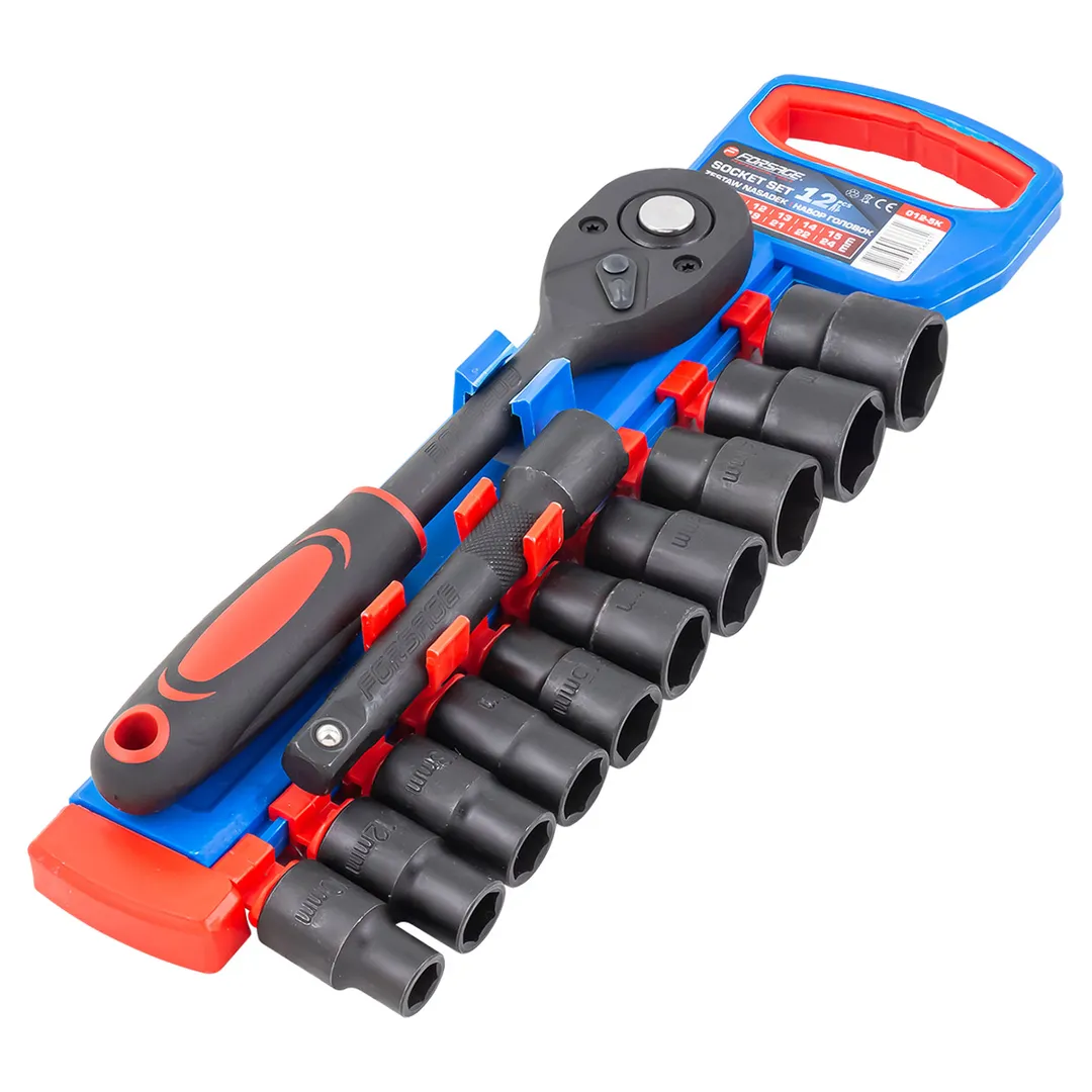 Набор ударных головок 12 пр., 1/2'' 10-24 мм Forsage F-012-5K