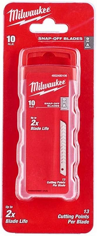 Лезвия сменные Milwaukee 9мм 10шт 4932480106