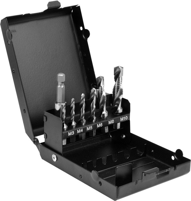 Набор сверло-метчиков М3-M10 HEX 7 пр. Yato YT-44849