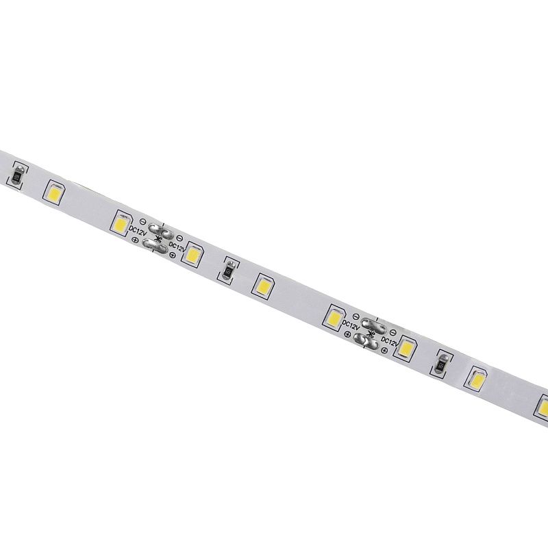 Лента светодиодная 4,8W/m, 12V, 8мм, 2835, 60 д/м, IP20, холодный белый, 6000K, CRI>80, 550 Lm, 5м, AKS 125165