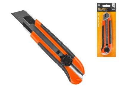 Нож пистолетный с выдвижным лезвием 25мм STARTUL PROFI ST0934