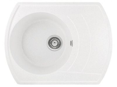 Мойка кухонная из мраморной крошки, белый, A01-18 Gerhans