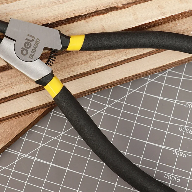 Съемник стопорных колец 90° 180 мм, разжим  Deli YS EDL104307