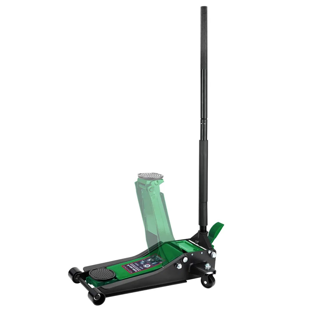 Домкрат подкатной гидравлический 4 т, 140-508 мм двухпоршневой с 3-мя уровнями фиксации RockForce RF-T84008