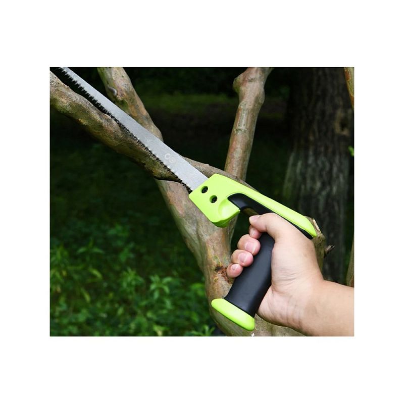 Пила-нож садовая Deli GS EDL580652, 300 мм, 7TPI, черный, зеленый