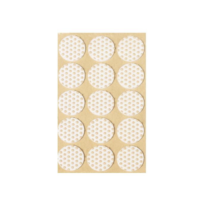 Подкладка самоприлипающая фетровая прорезиненная d30мм (1упак.=15шт), белая, FOLMAG 109728