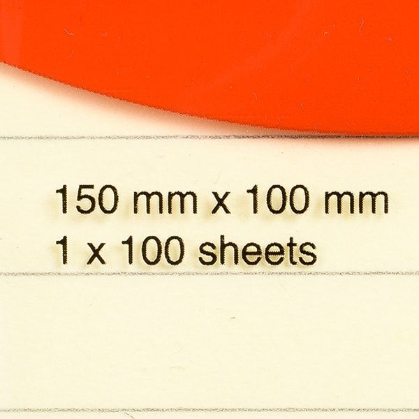 Бумага для заметок "Kores", 100x150 мм, 100 листов, желтый