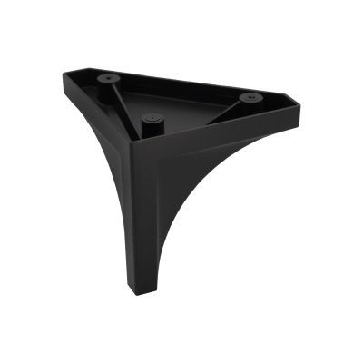 Опора меб. пласт. B-10 h110 угловая черный матовый AKS 86335