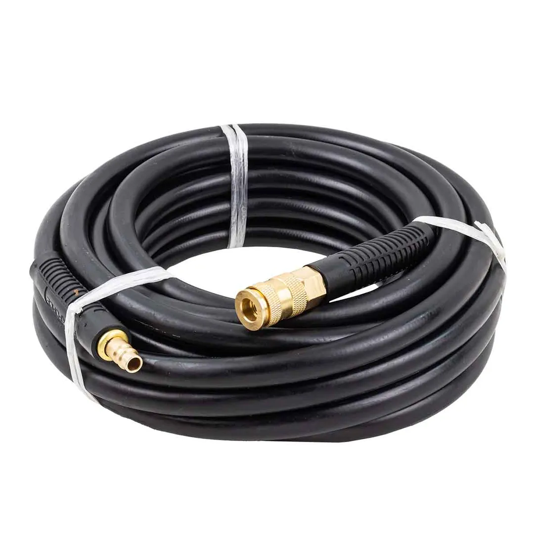 Шланг резиновый воздушный армированный с фитингами 10х17 мм, 10 м, 20-60бар, раб. t от -30 до +70°С RockForce RF-AHC-10/K