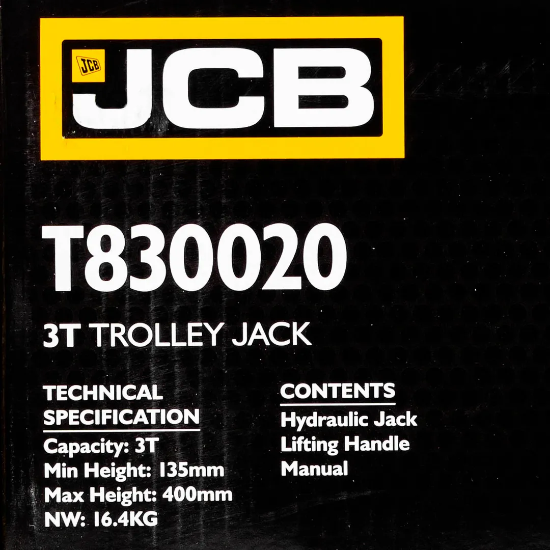 Домкрат подкатной гидравлический 3 т 135-400 мм JCB JCB-T830020