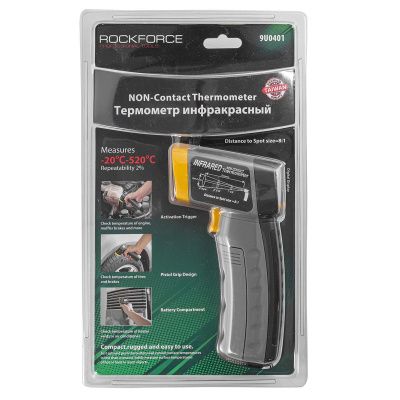 Термометр инфракрасный, от -20° до 520° RockForce RF-9U0401