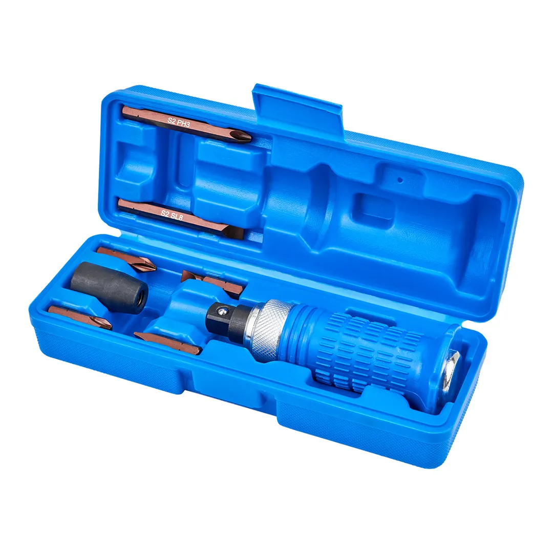 Отвертка ударно-поворотная с набором бит и адаптером 8 пр Forsage F-5064S