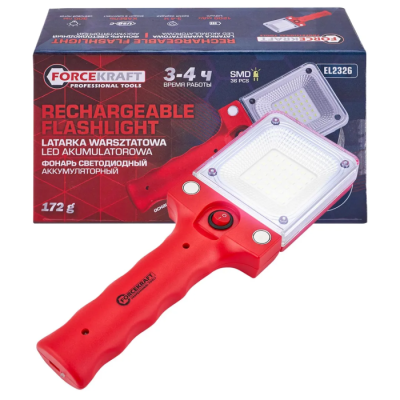Фонарь светодиодный аккумуляторный ForceKraft FK-EL2326