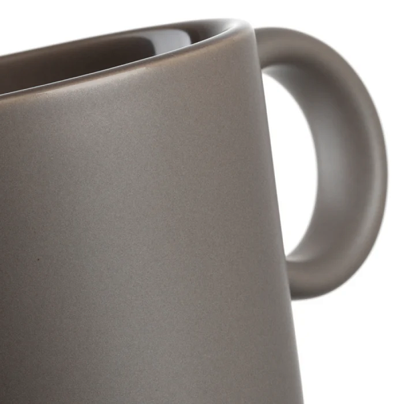 Кружка керамическая "ROMA", 400 мл, серо-коричневый