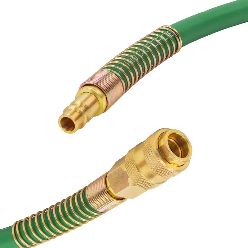 Шланг резиновый воздушный армированный с быстросъемами 10х16 мм, 15 м RockForce RF-ES-1510