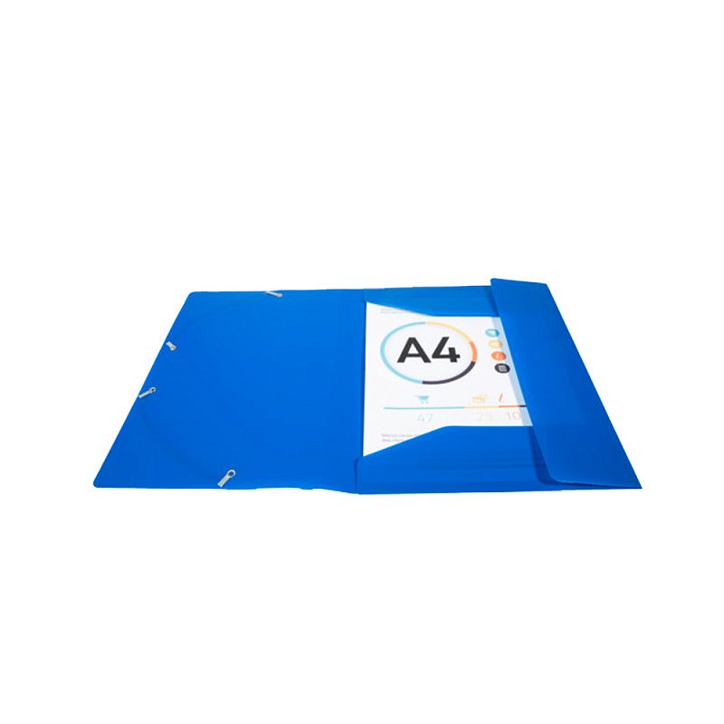 Папка на резинках "Exacompta", A4, 15 мм, полипропилен, синий