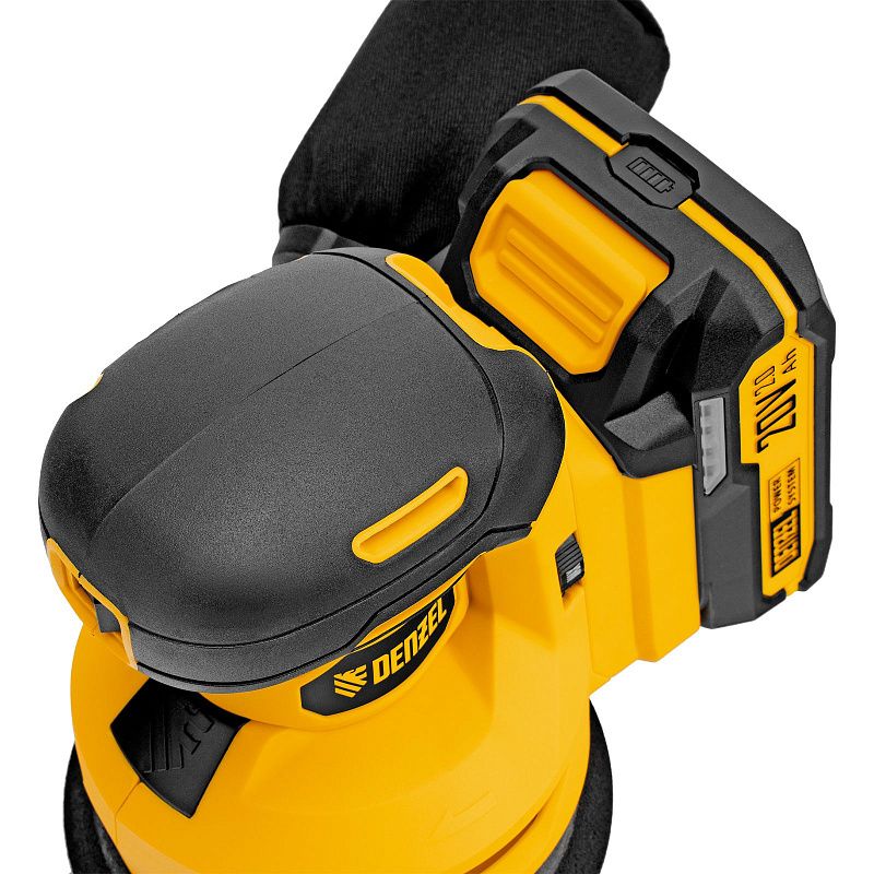 Машина шлифовальная эксцентриковая аккумуляторная CROSH-20-125, Li-Ion, 20 В Denzel 28901