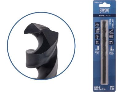Сверло по металлу ц/х 9.0х81х125 мм HSS-Co Black EXPERT STARTUL SE8301-90