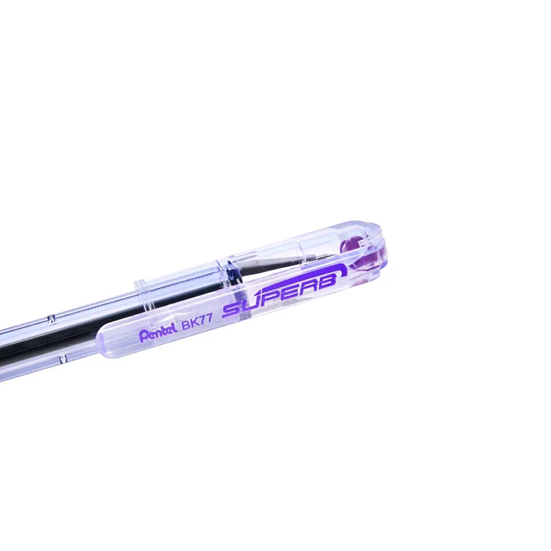 Ручка шариковая "ВК 77", 0.7 мм, прозрачный, стерж. фиолетовый