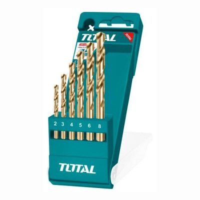 Набор сверл по металлу 2-8 мм 6 пр TOTAL TACSD0065