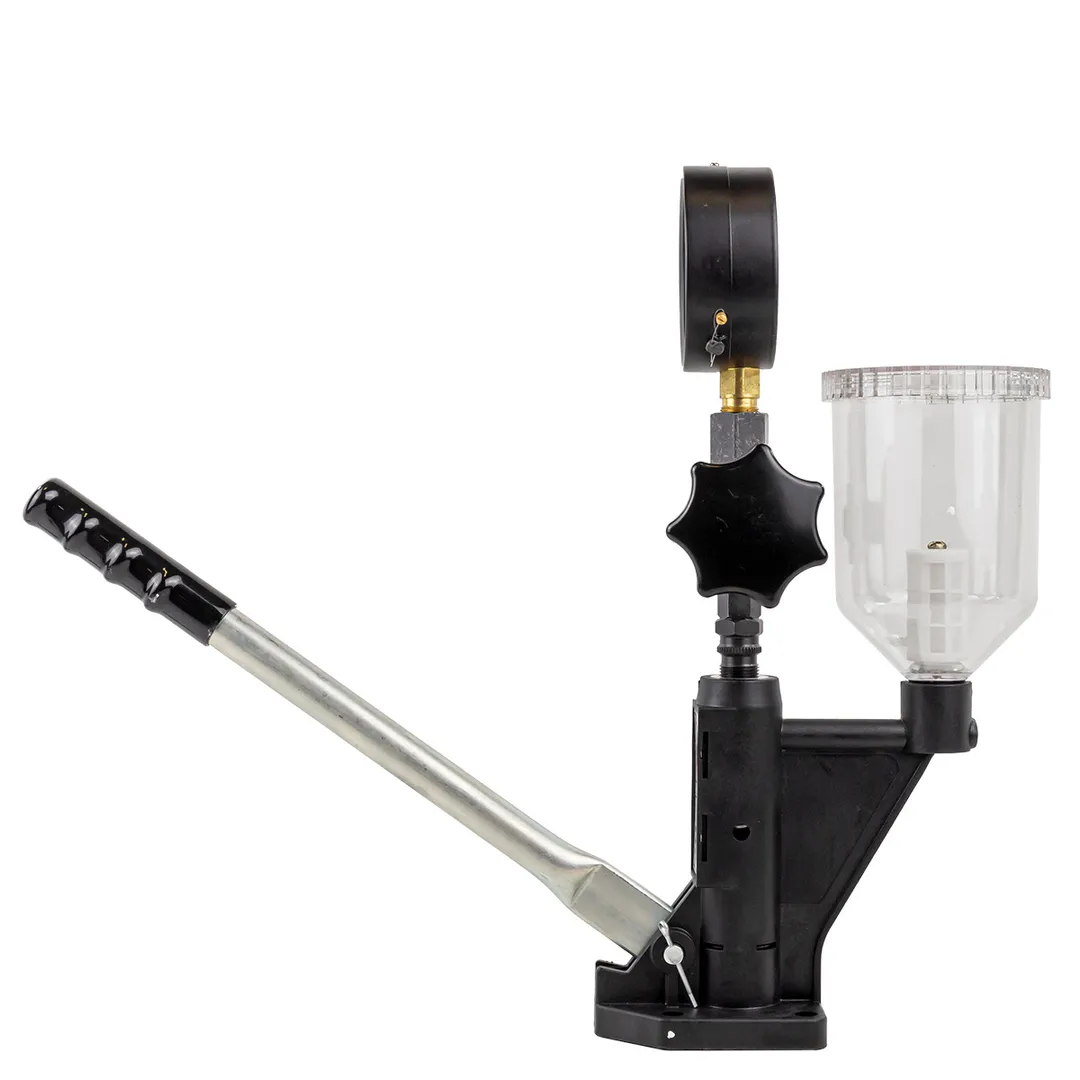 Стенд для проверки дизельных форсунок с манометром и резьбовыми адаптерами-переходниками М12хМ12, М12хМ14 ILOforce IF-905G13