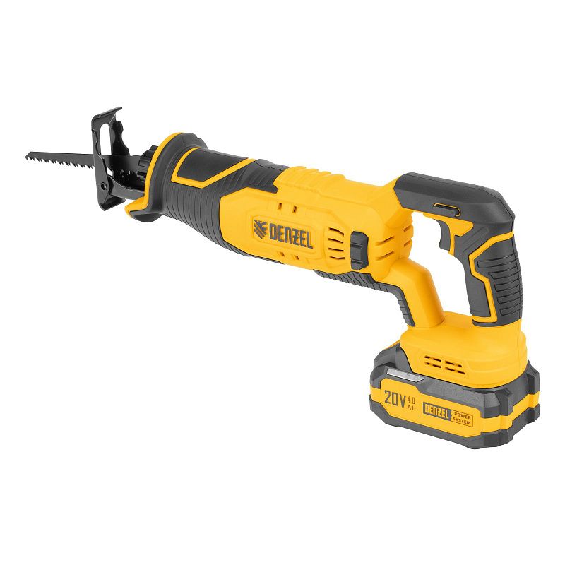 Пила сабельная аккумуляторная RS-180, Li-Ion, 20 В Denzel 28801