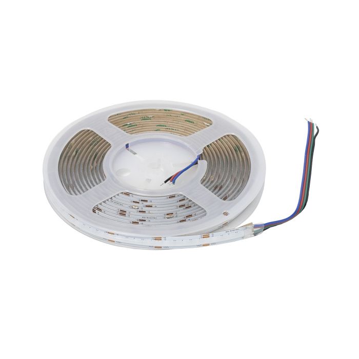 Лента светодиодная COB RGB 12W/m, 12V, 10мм, 576 д/м, IP20 5м, AKS 115356