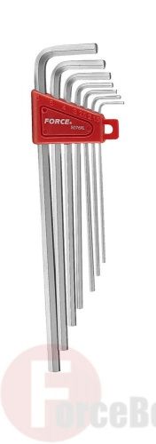 Набор шестигранных длинных Г-обр. ключей 1,5-6 мм 7 пр. Force 5076XL