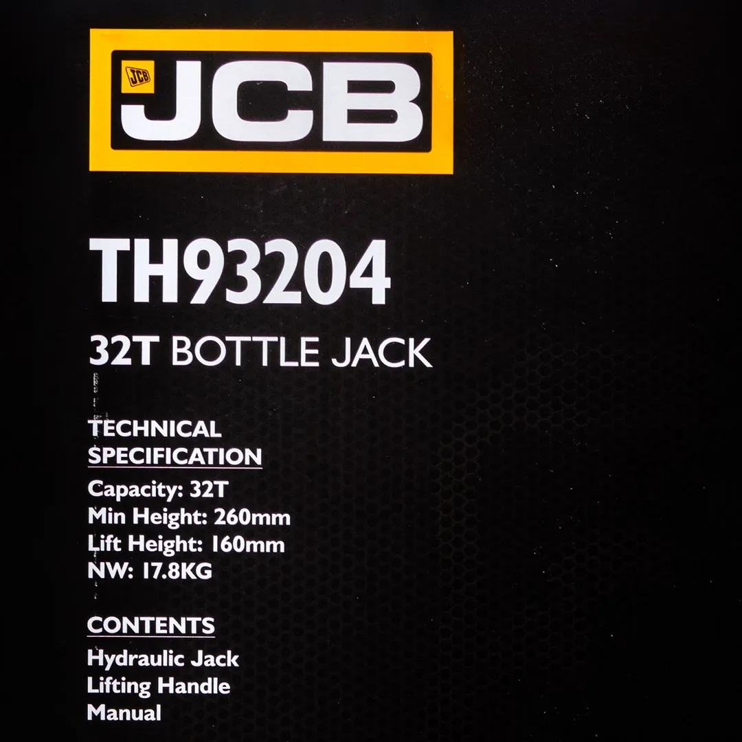 Домкрат бутылочный 32т с клапаном 260-420 мм JCB JCB-TH93204