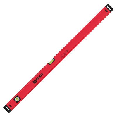 Уровень строительный усиленный 1000 мм 2 глазка DC520 Expert GRAFF 2516003