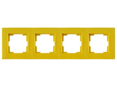 Рамка 4-ая горизонтальная желтая, RITA, Mutlusan 22208001408