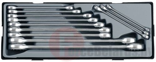 Набор накидных ключей 10х11-30х32 мм 12 пр. Force T51226