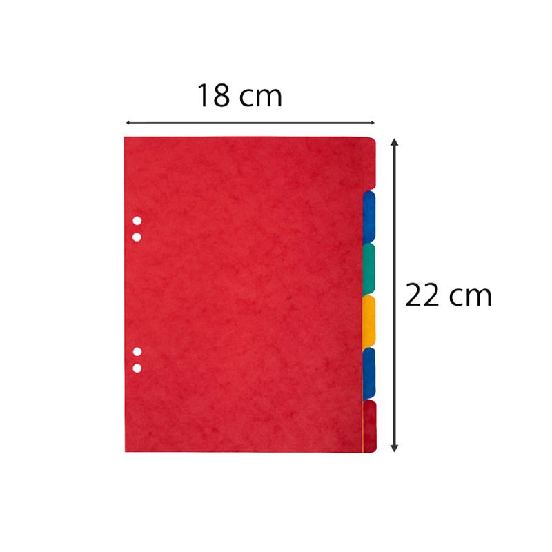 Разделитель "Exacompta", А5+, ассорти