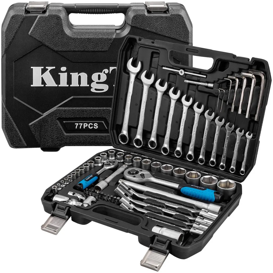 Набор инструментов 77 пр 1/4''&1/2'' KINGTUL KT-KT77