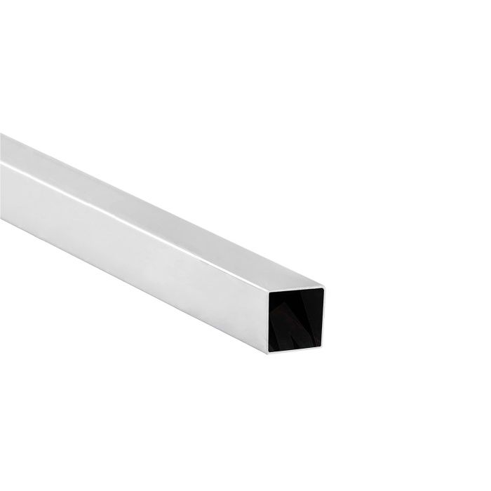 Труба квадр. L-3000 25*25 (1,4кг/1,0мм) QUADRO, хром AKS 112542