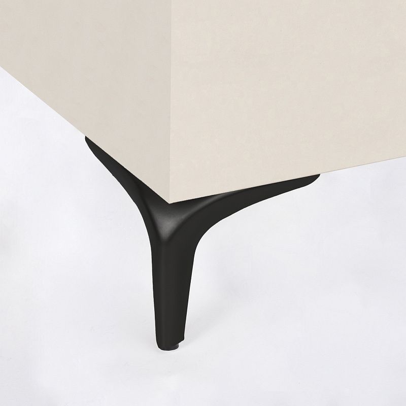 Опора мебельная мет. DELI h120 угловая черный муар AKS 113011