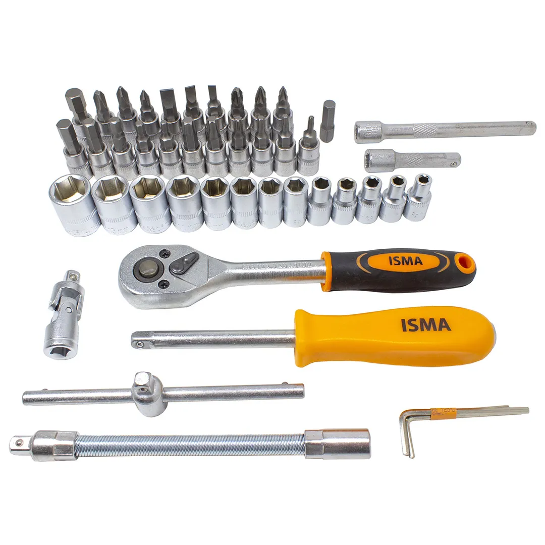 Набор инструментов 46 пр. 1/4'' 6-гр. ISMA ISMA-2462-5