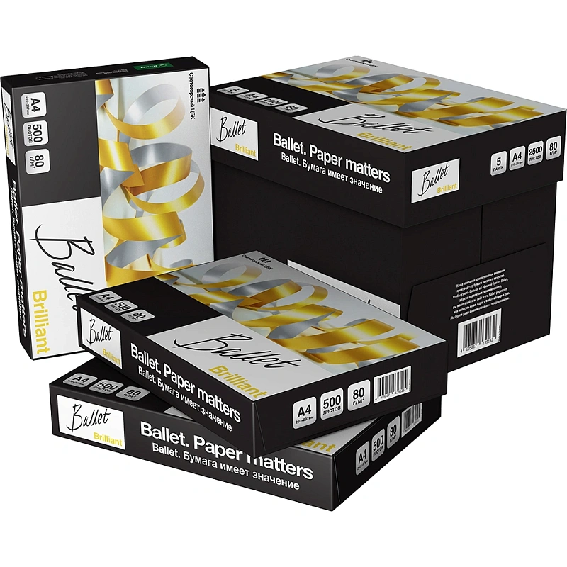 Бумага "Ballet Brilliant", А4, 500 листов, 82 г/м2