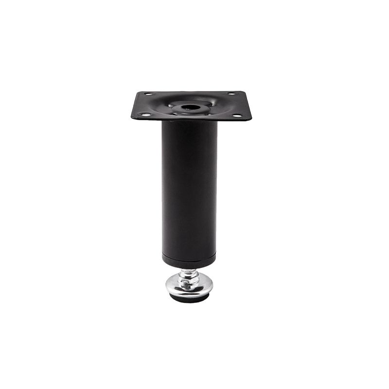 Опора мебельная мет. D-150 h150 d30 с регул. черный матовый AKS 112792