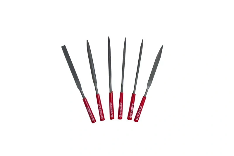 Набор надфилей разнопрофильных 6 пр., L-180 мм, Ø5 мм, Forsage F-6162