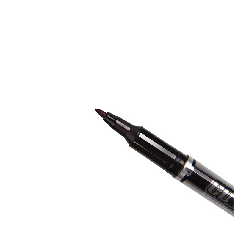 Маркер перманентный "Open x-130", двусторонний, черный