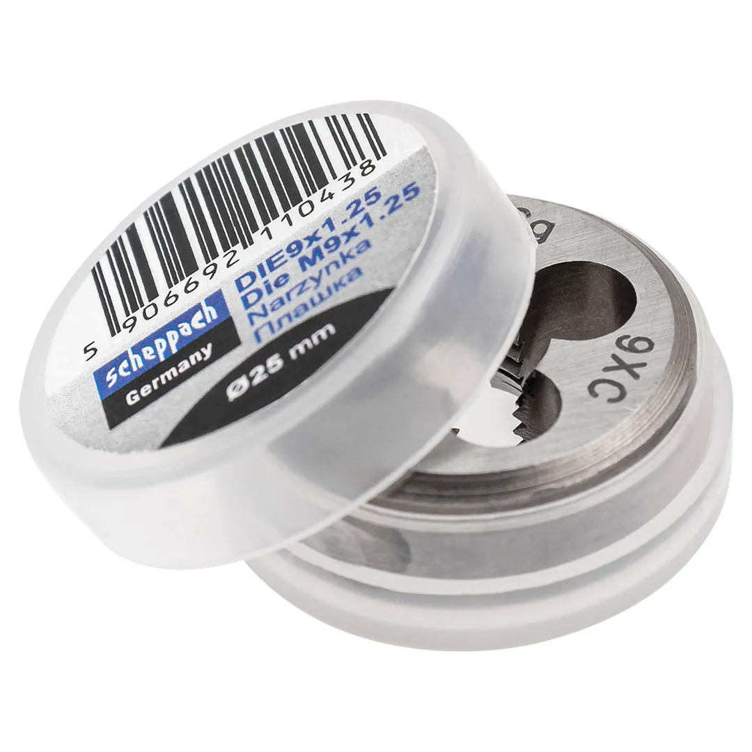 Плашка M9x1,25, Ø25 Scheppach Sch-DIE9x1.25