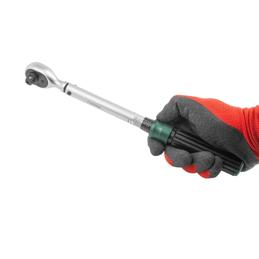 Ключ динамометрический 10-60Нм 3/8'', щелчковый тип с быстрой фиксацией ''Premium'' RockForce RF-6473380