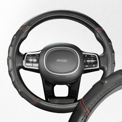 Оплетка экокожа M Carbon- Черная SKYWAY S01102426